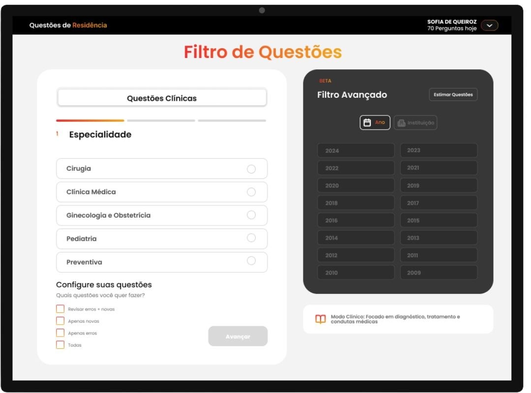 Filtro de Questões