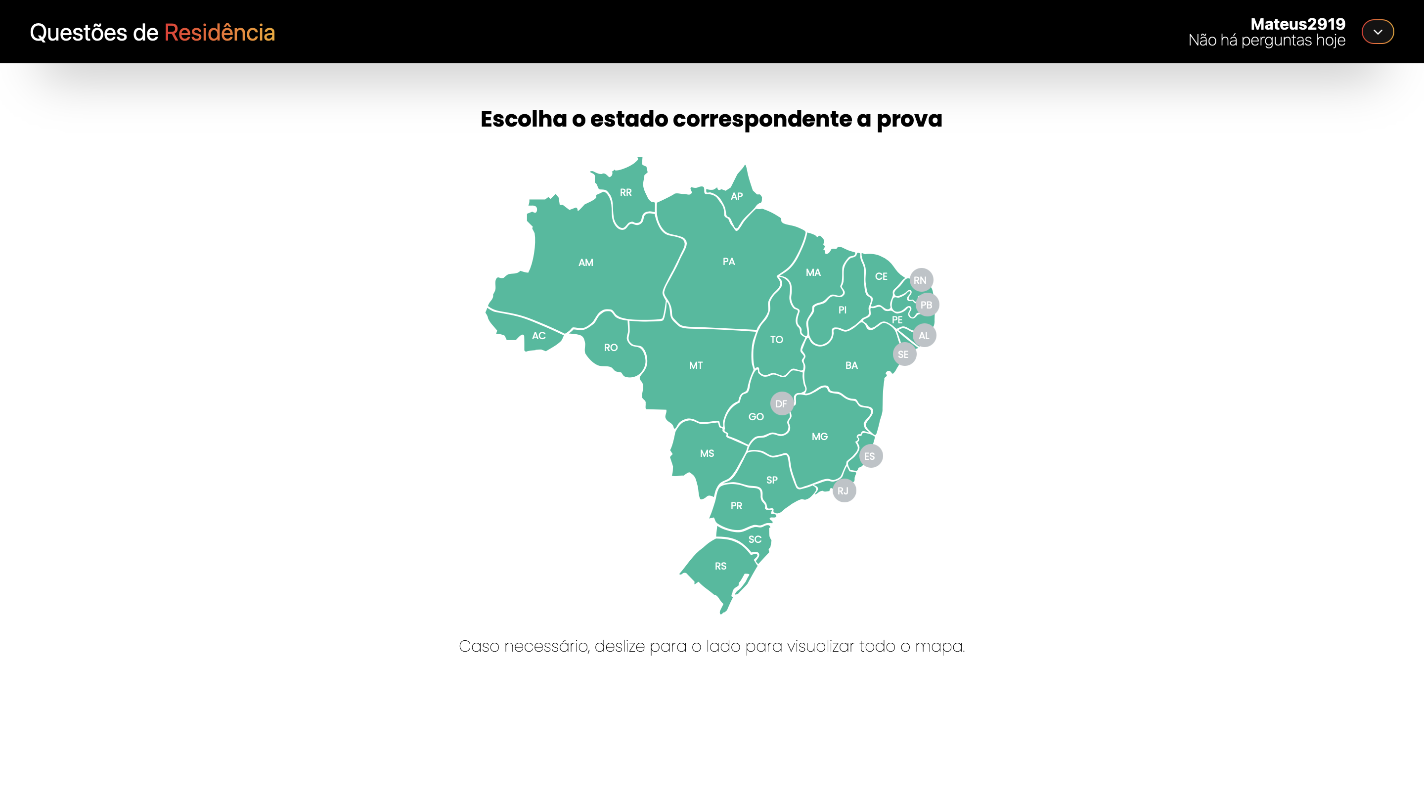 Filtro de Questões